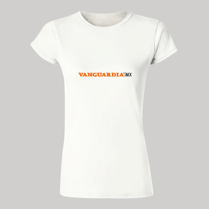 Playera Manga Corta Mujer Blanco Personalizable Logo