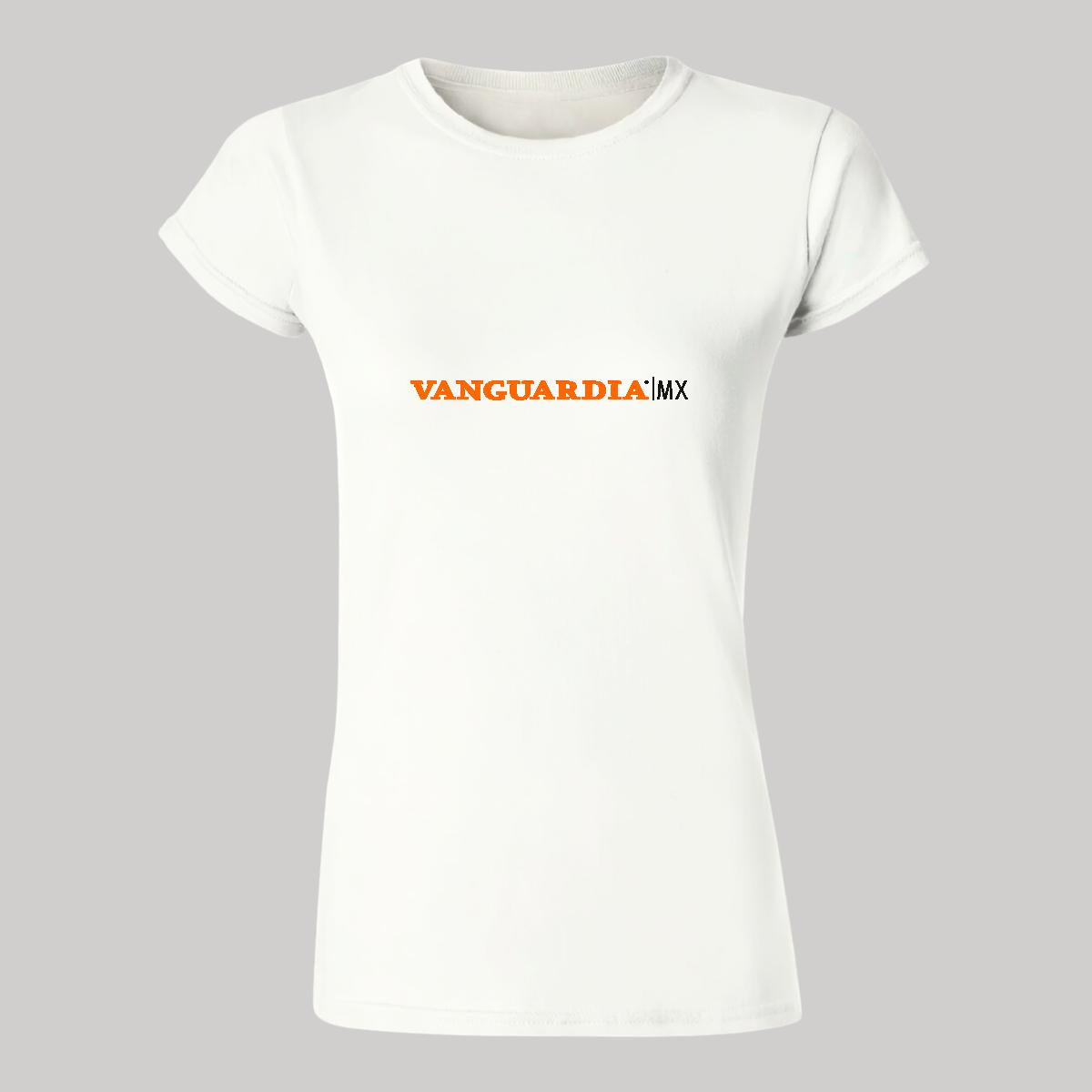 Playera Manga Corta Mujer Blanco Personalizable Logo