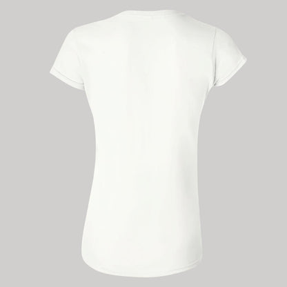 Playera Manga Corta Mujer Blanco Personalizable Logo