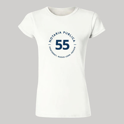 Playera Manga Corta Mujer Blanco Personalizable Logo