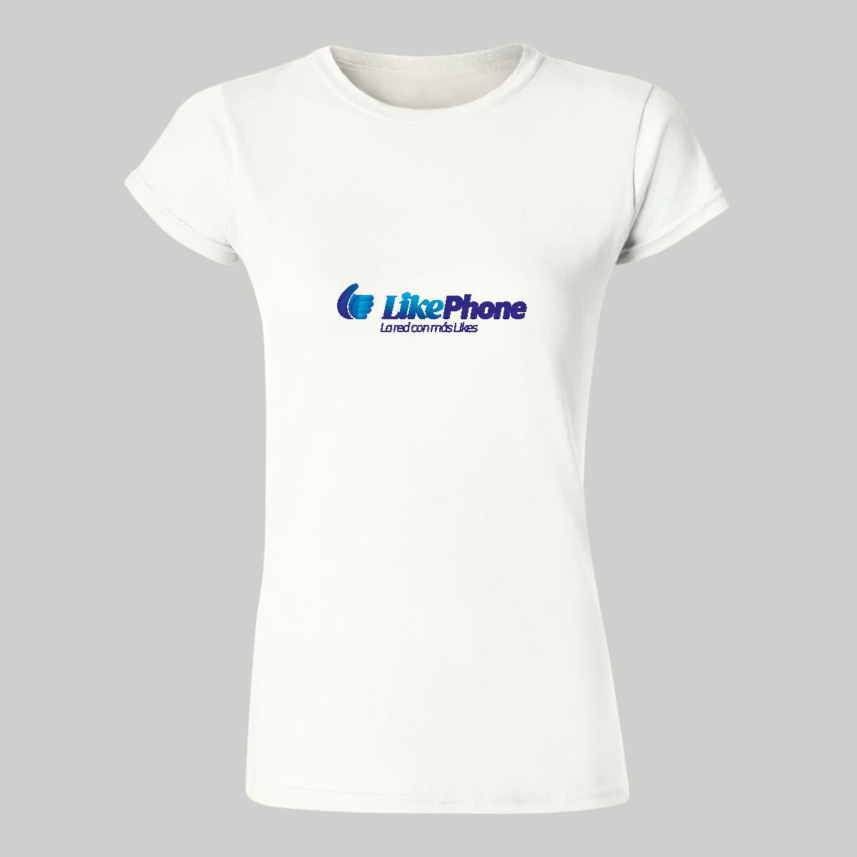 Playera Manga Corta Mujer Blanco Personalizable Logo