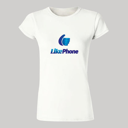 Playera Manga Corta Mujer Blanco Personalizable Logo
