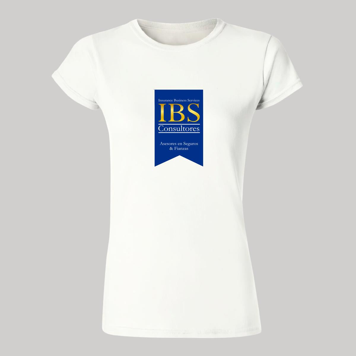 Playera Manga Corta Mujer Blanco Personalizable Logo