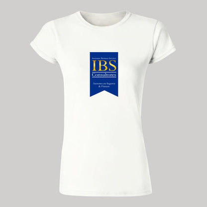 Playera Manga Corta Mujer Blanco Personalizable Logo