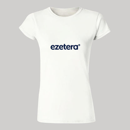Playera Manga Corta Mujer Blanco Personalizable Logo
