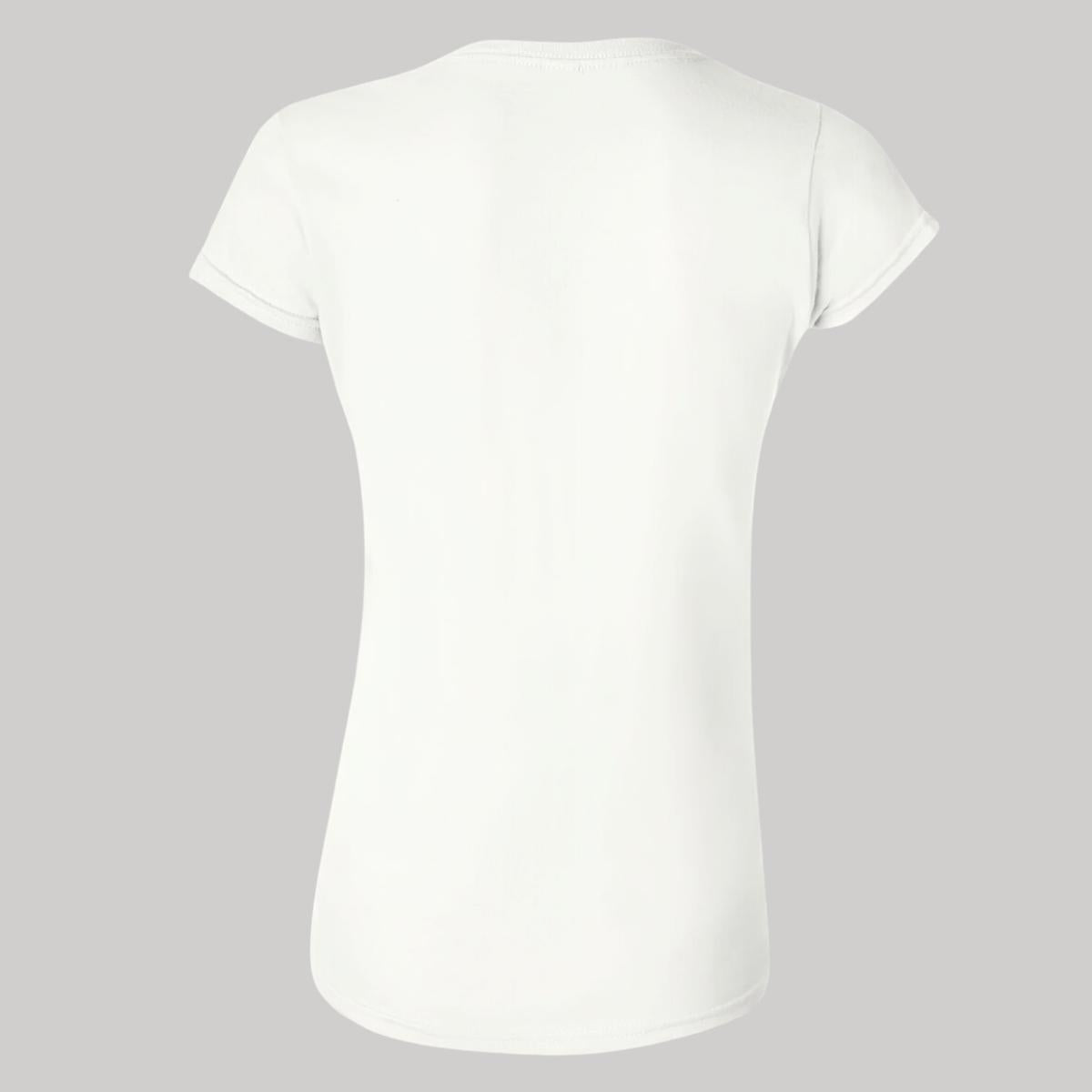 Playera Manga Corta Mujer Blanco Personalizable Logo