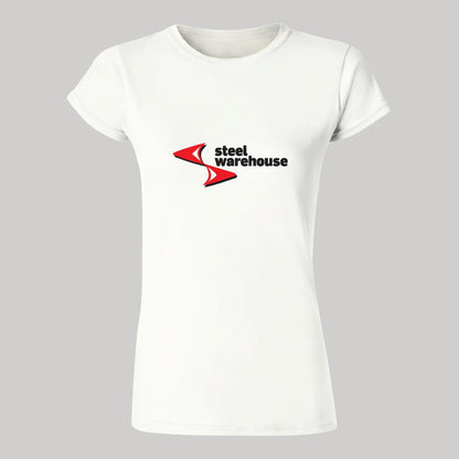Playera Manga Corta Mujer Blanco Personalizable Logo