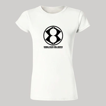 Playera Manga Corta Mujer Blanco Personalizable Logo