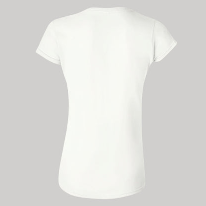 Playera Manga Corta Mujer Blanco Personalizable Logo