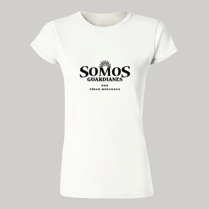 Playera Manga Corta Mujer Blanco Personalizable Logo