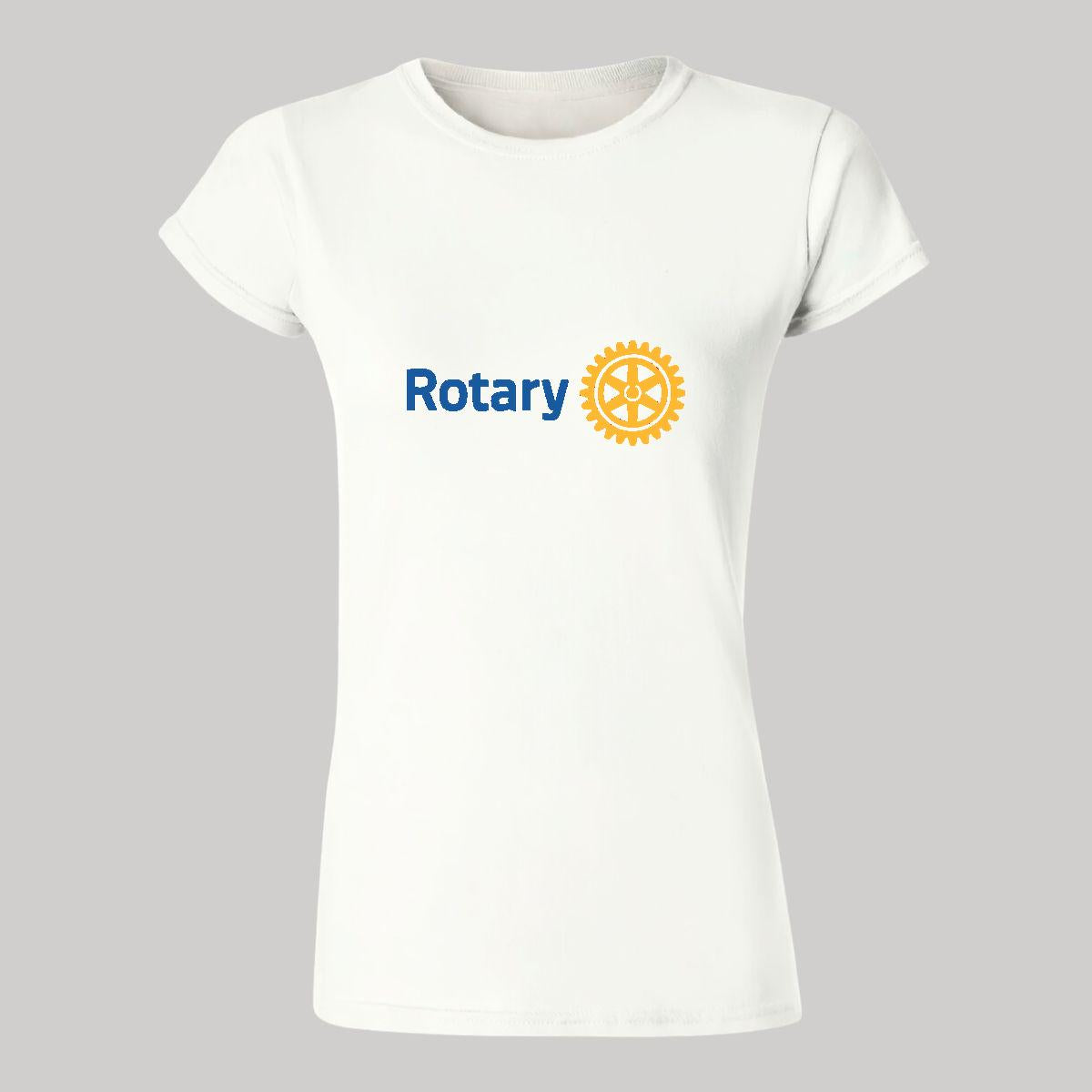 Playera Manga Corta Mujer Blanco Personalizable Logo