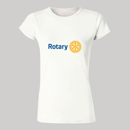 Playera Manga Corta Mujer Blanco Personalizable Logo