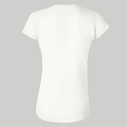 Playera Manga Corta Mujer Blanco Personalizable Logo
