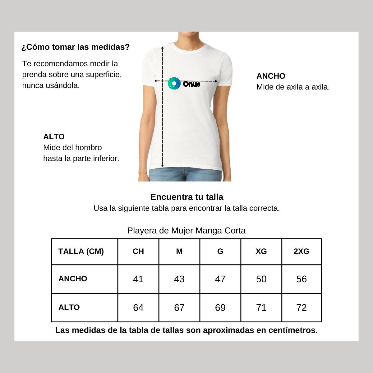 Playera Manga Corta Mujer Blanco Personalizable Logo