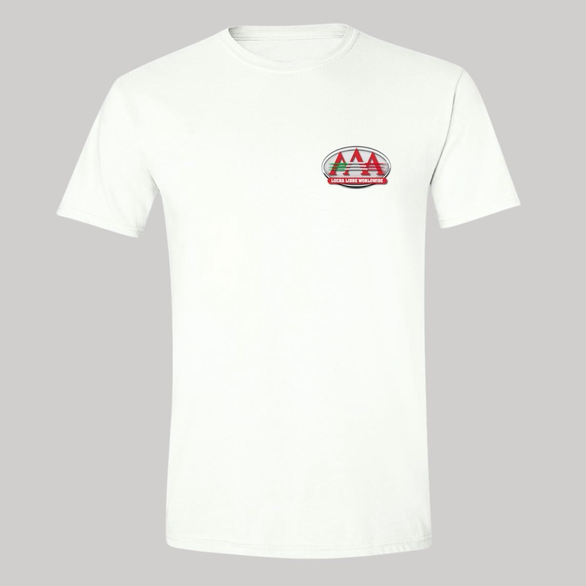 Playera Manga Corta Hombre Blanco Personalizable Escudo