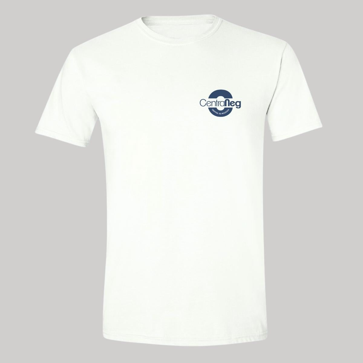 Playera Manga Corta Hombre Blanco Personalizable Escudo