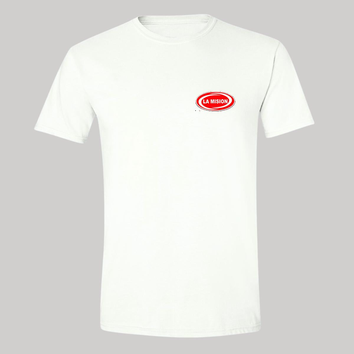 Playera Manga Corta Hombre Blanco Personalizable Escudo