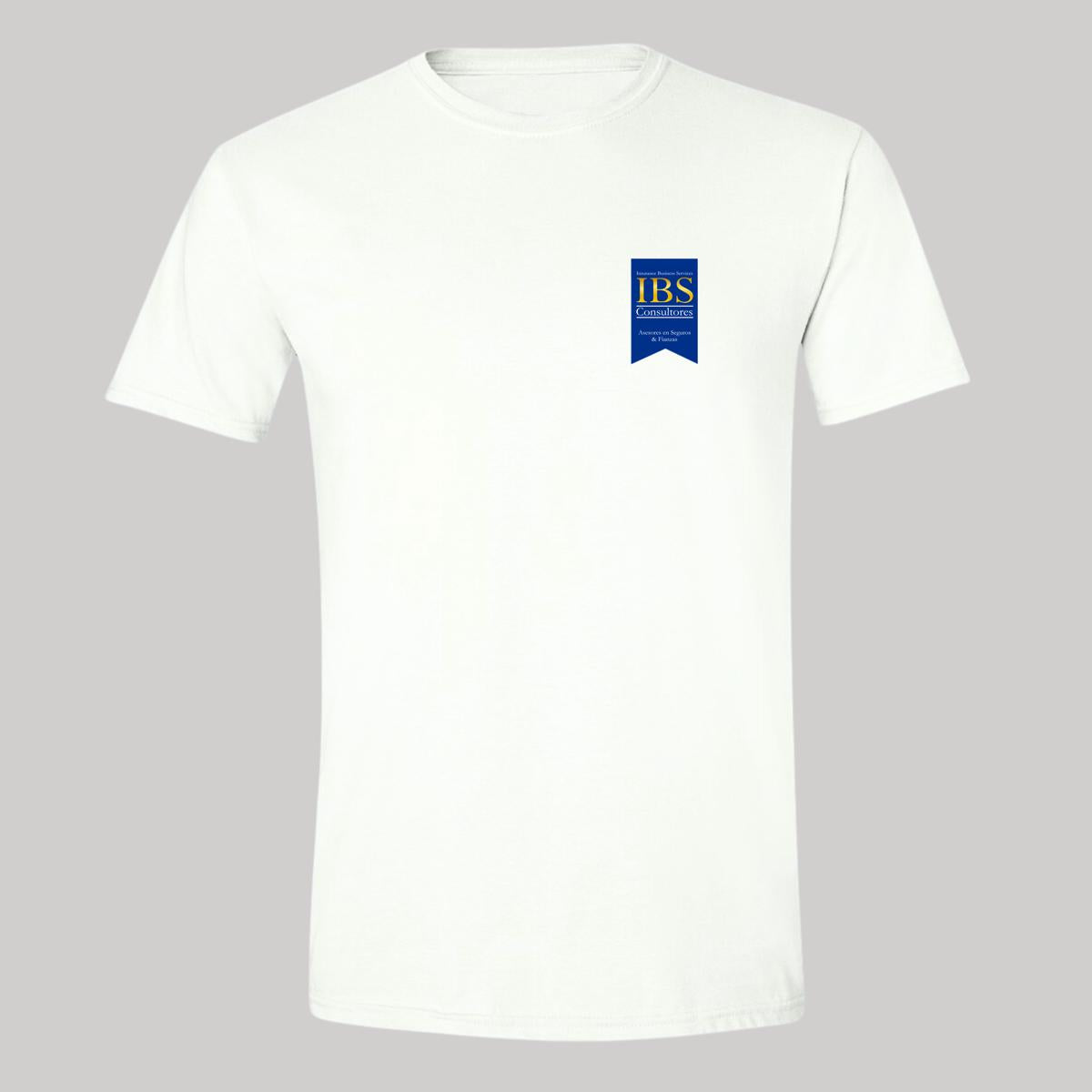 Playera Manga Corta Hombre Blanco Personalizable Escudo
