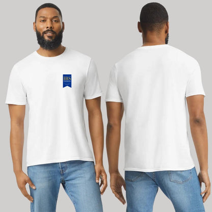 Playera Manga Corta Hombre Blanco Personalizable Escudo