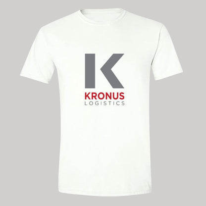Playera Manga Corta Hombre Blanco Personalizable Logo