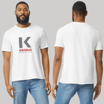 Playera Manga Corta Hombre Blanco Personalizable Logo
