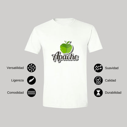 Playera Manga Corta Hombre Blanco Personalizable Logo