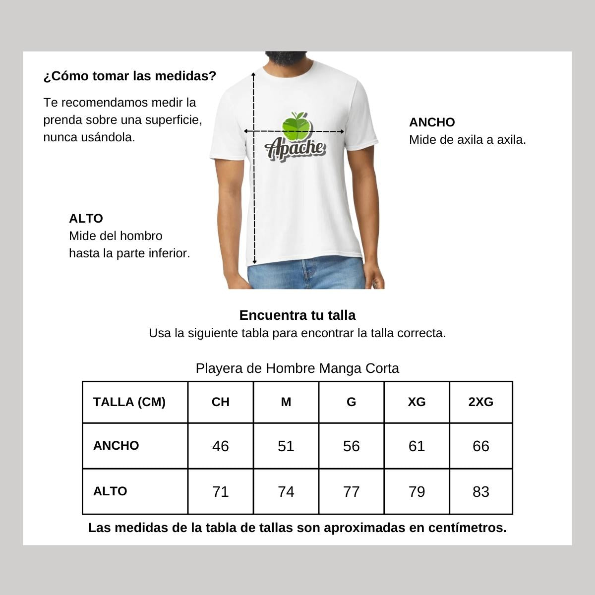 Playera Manga Corta Hombre Blanco Personalizable Logo