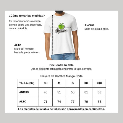 Playera Manga Corta Hombre Blanco Personalizable Logo