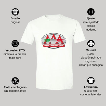 Playera Manga Corta Hombre Blanco Personalizable Logo