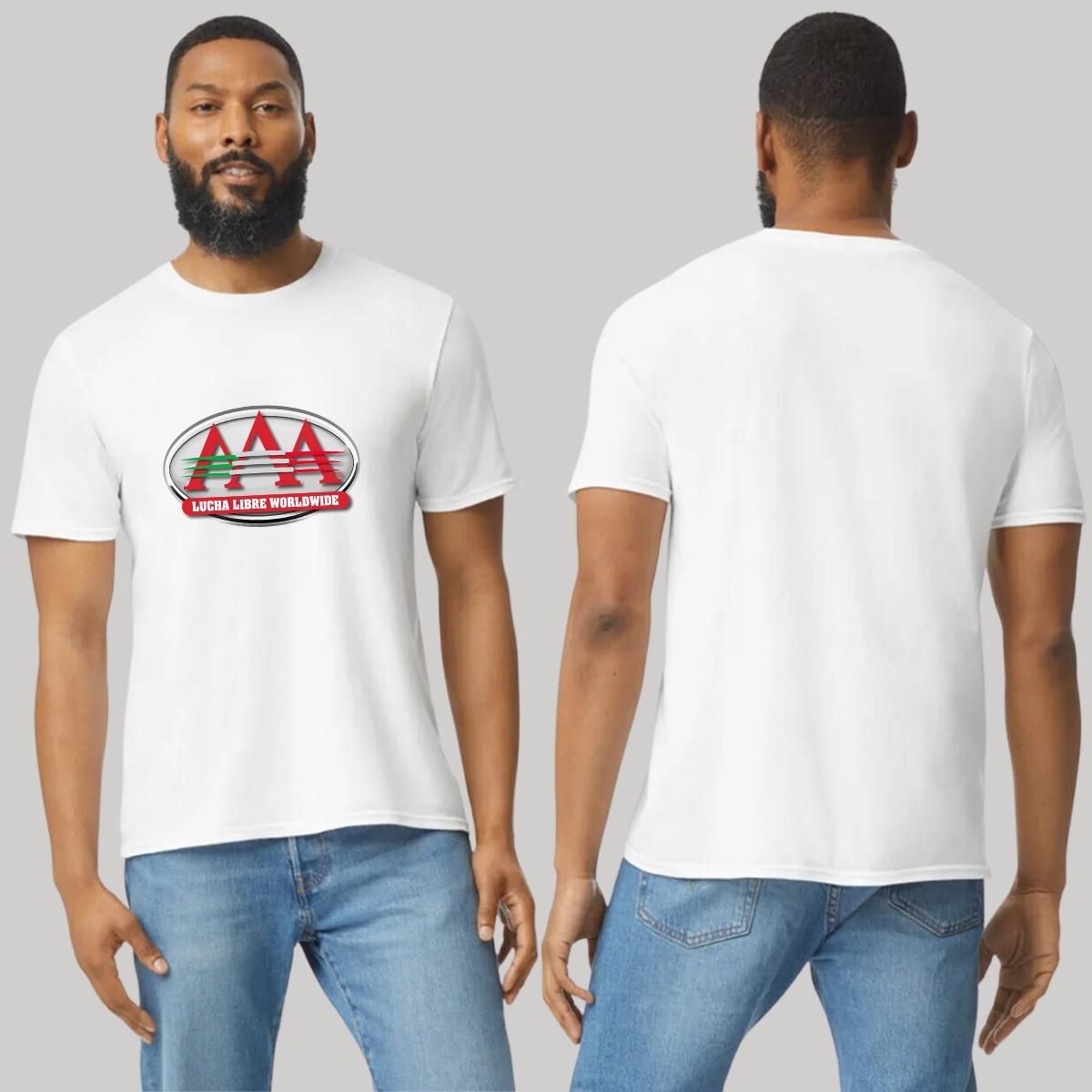 Playera Manga Corta Hombre Blanco Personalizable Logo
