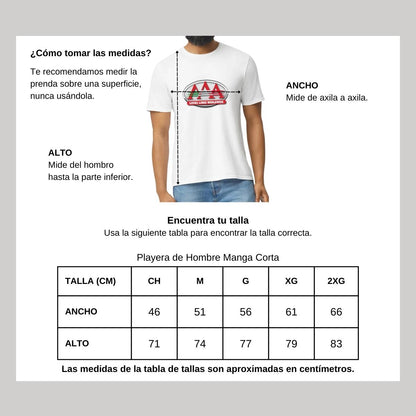 Playera Manga Corta Hombre Blanco Personalizable Logo
