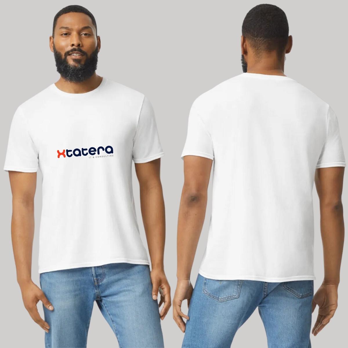 Playera Manga Corta Hombre Blanco Personalizable Logo
