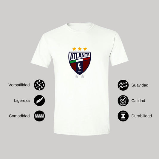 Playera Manga Corta Hombre Blanco Personalizable Logo