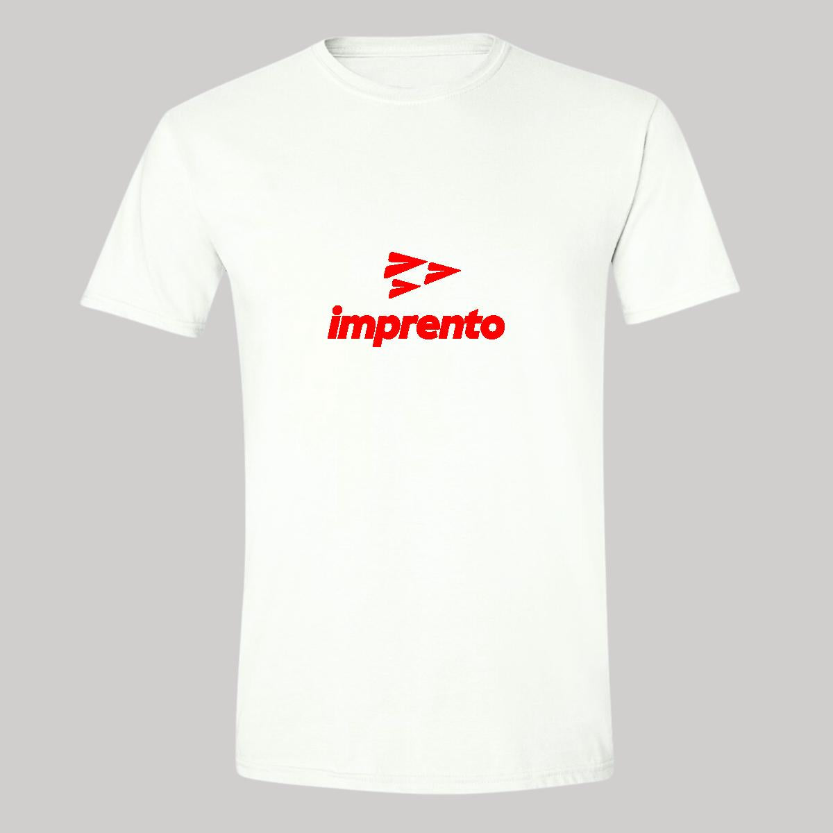 Playera Manga Corta Hombre Blanco Personalizable Logo