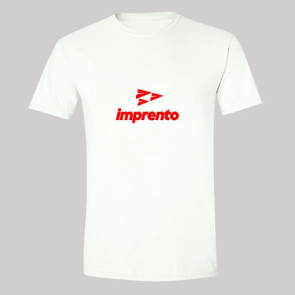 Playera Manga Corta Hombre Blanco Personalizable Logo
