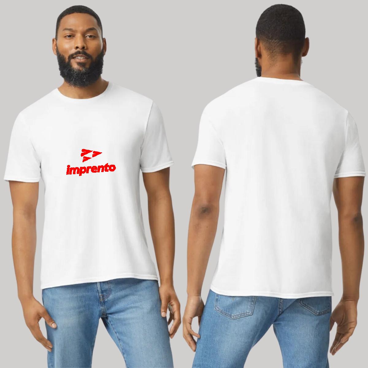 Playera Manga Corta Hombre Blanco Personalizable Logo