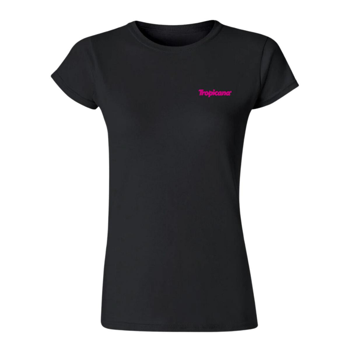Playera Manga Corta Mujer Negro Personalizable Escudo
