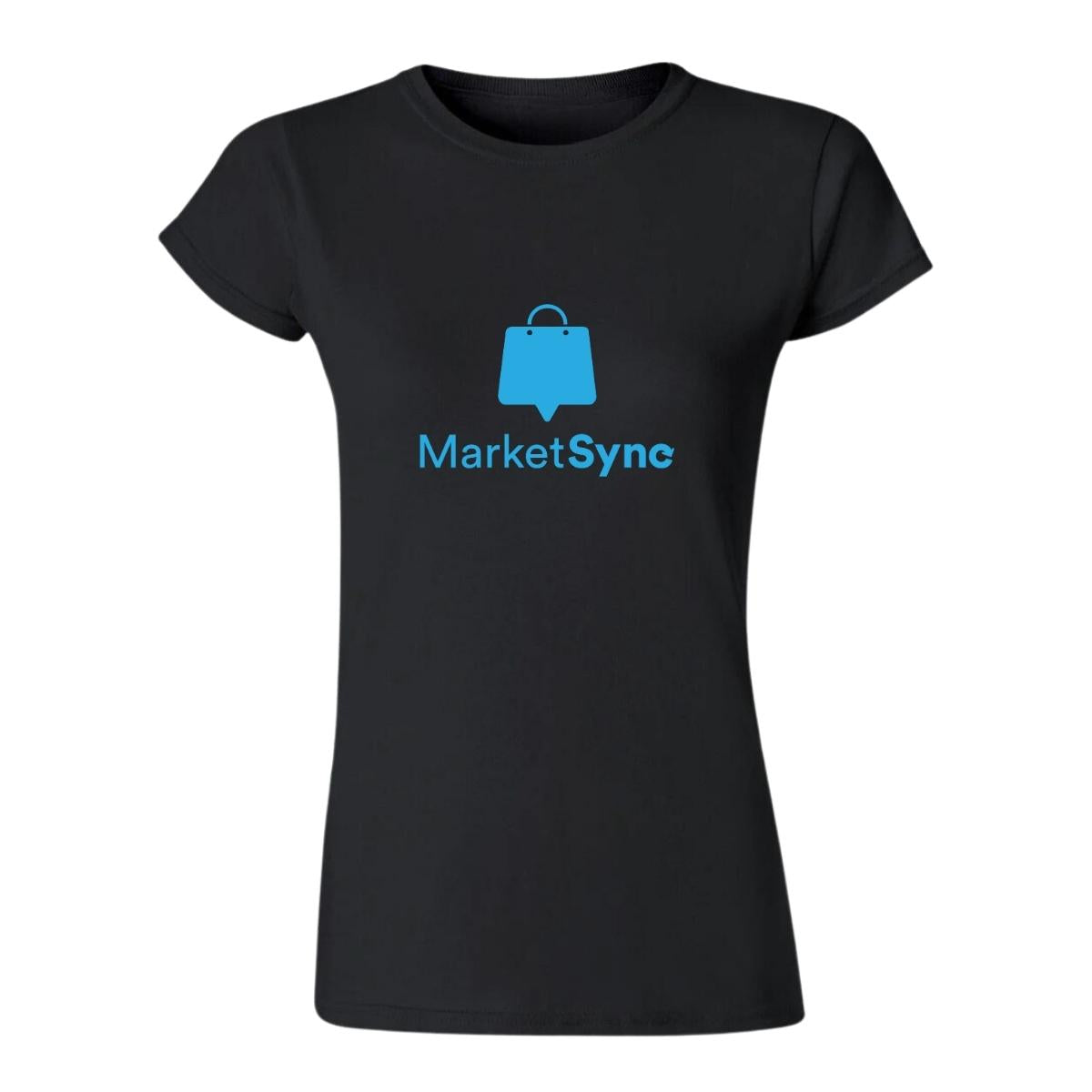 Playera Manga Corta Mujer Negro Personalizable Logo