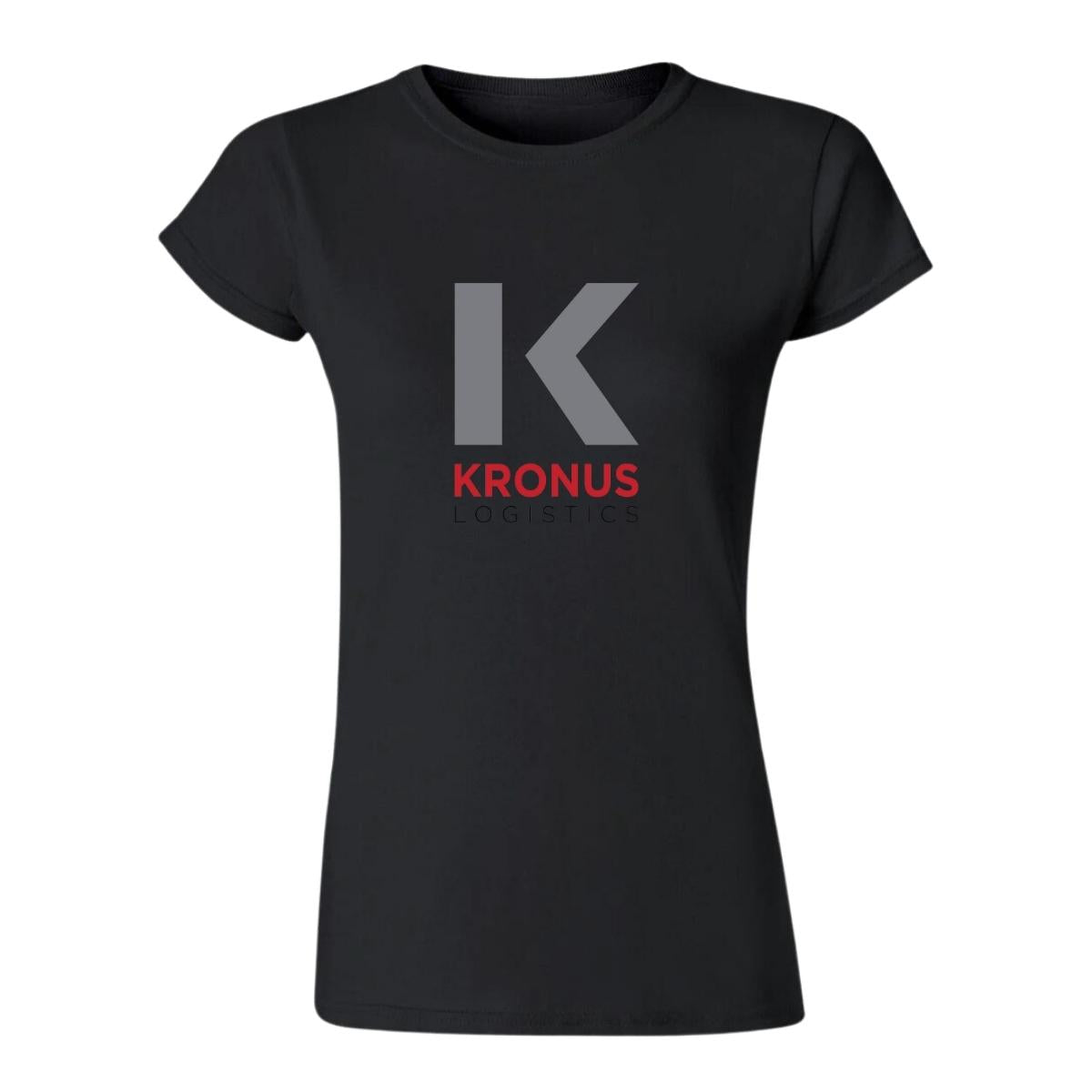 Playera Manga Corta Mujer Negro Personalizable Logo