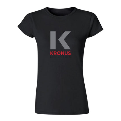 Playera Manga Corta Mujer Negro Personalizable Logo