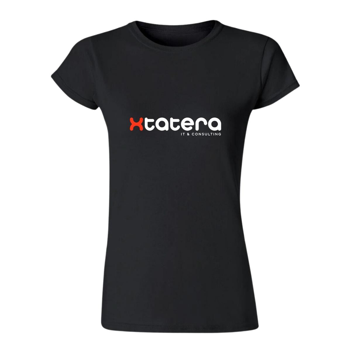 Playera Manga Corta Mujer Negro Personalizable Logo