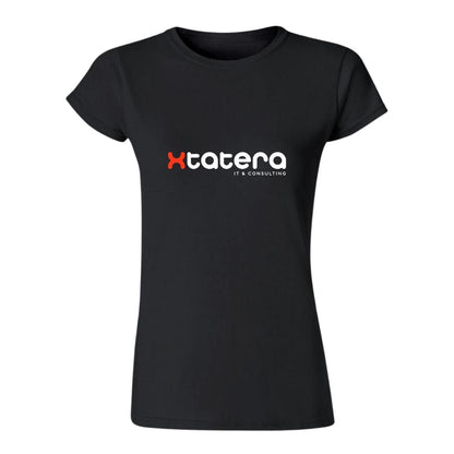 Playera Manga Corta Mujer Negro Personalizable Logo