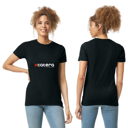 Playera Manga Corta Mujer Negro Personalizable Logo