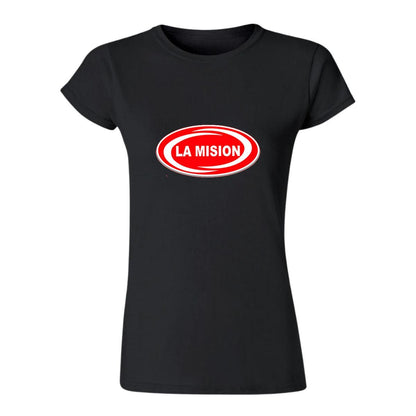 Playera Manga Corta Mujer Negro Personalizable Logo