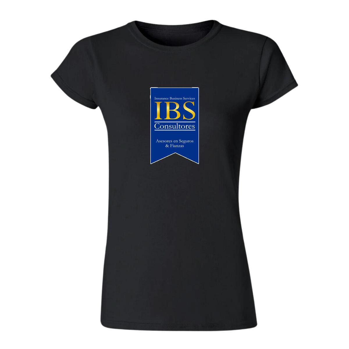 Playera Manga Corta Mujer Negro Personalizable Logo