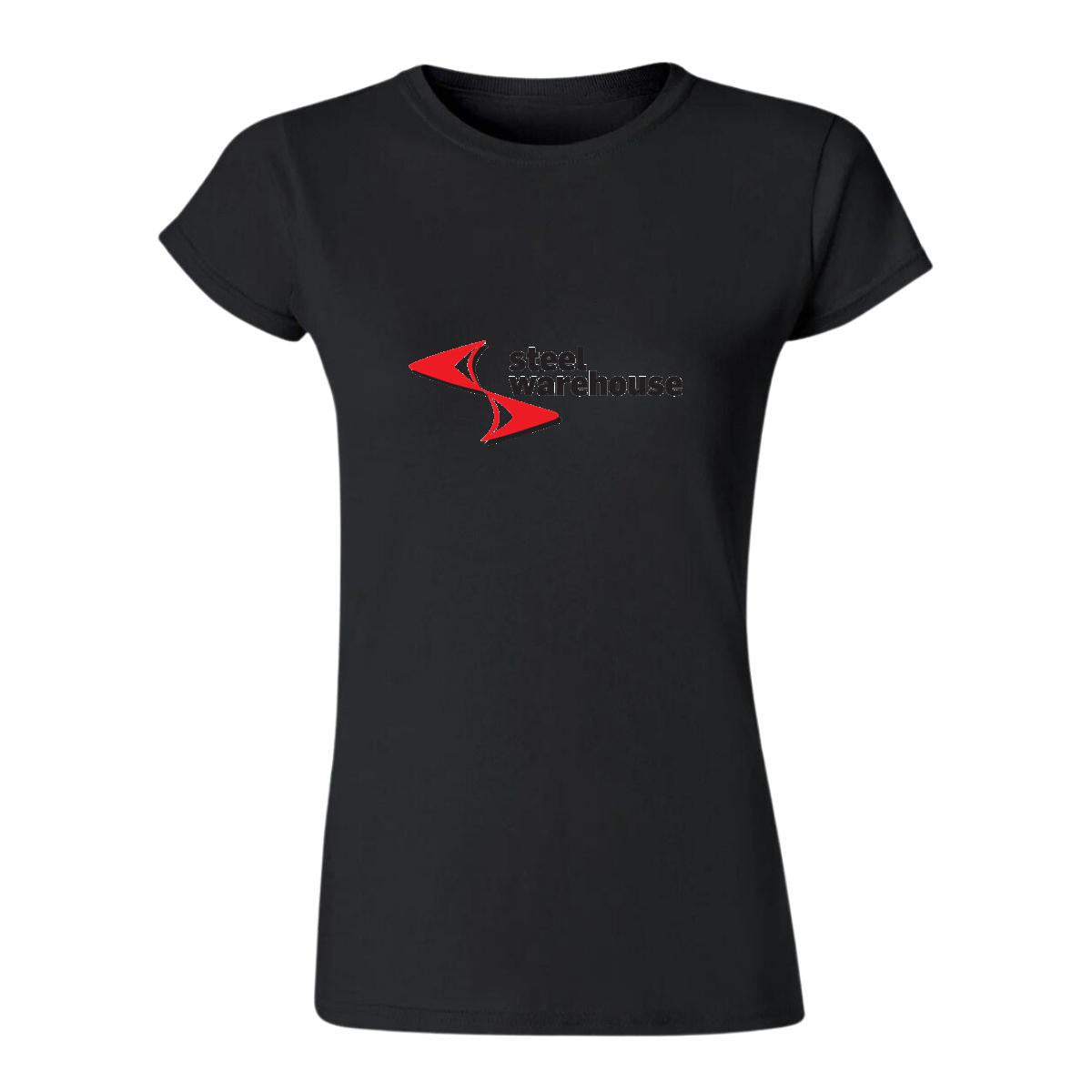 Playera Manga Corta Mujer Negro Personalizable Logo
