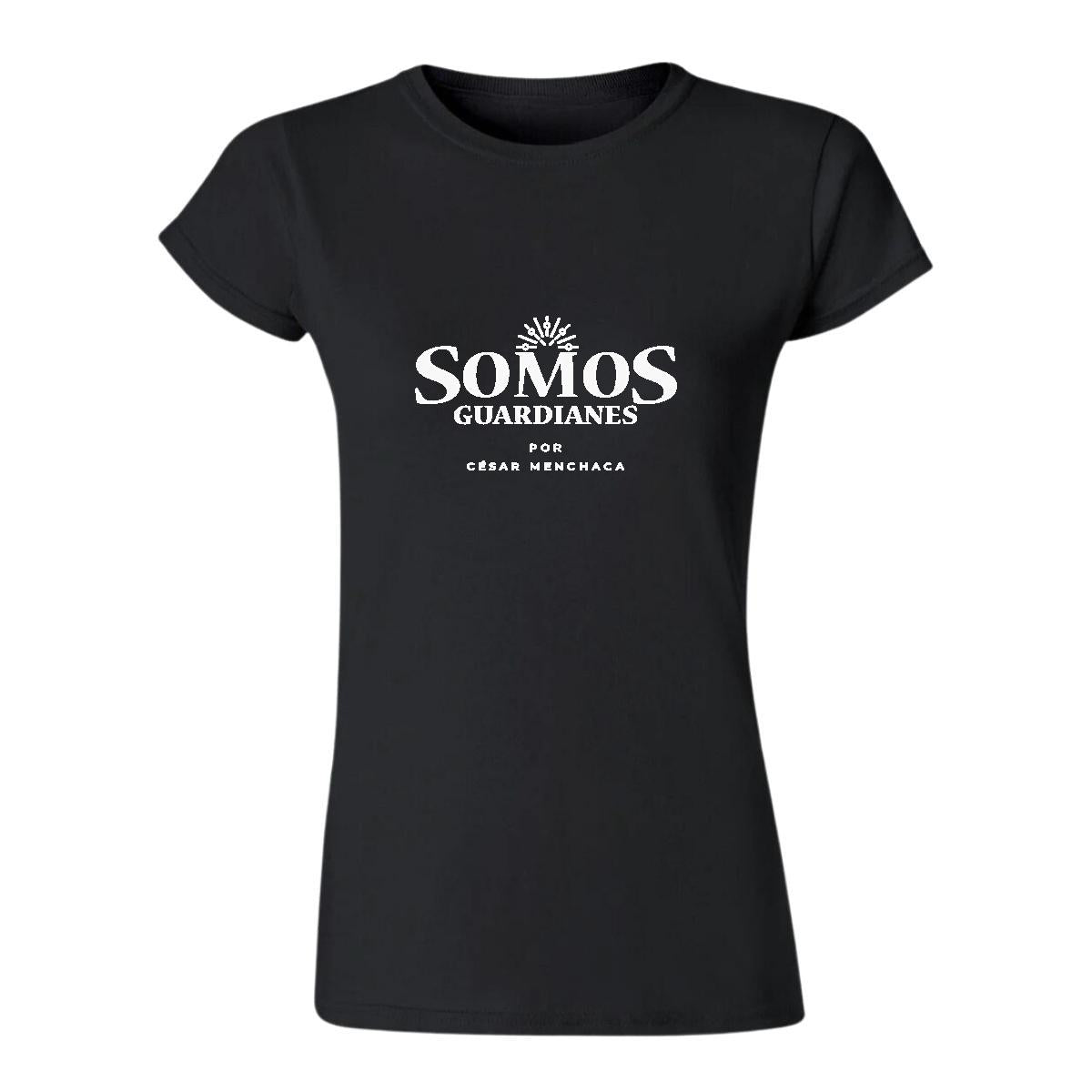 Playera Manga Corta Mujer Negro Personalizable Logo