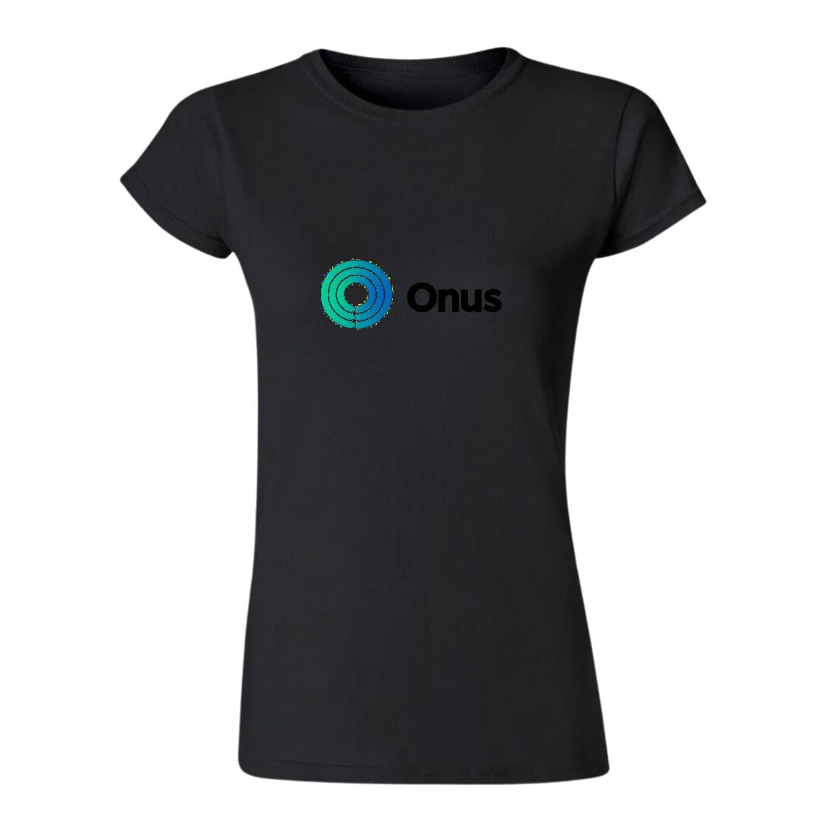 Playera Manga Corta Mujer Negro Personalizable Logo