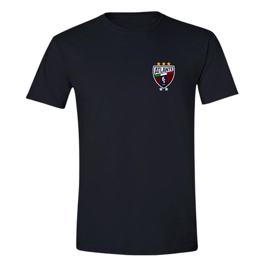 Playera Manga Corta Hombre Negro Personalizable Escudo