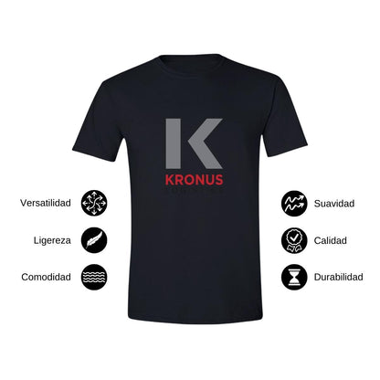 Playera Manga Corta Hombre Negro Personalizable Logo